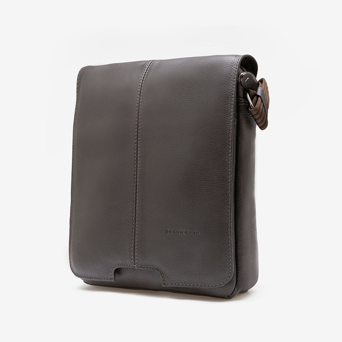 Bolsa Tiracolo Em Couro Café